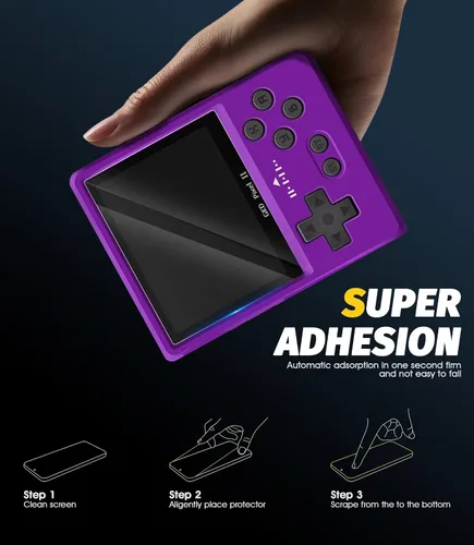 Miniatura 6 de Orzero Paquete de 3 protectores de pantalla de vidrio templado compatible con consola de juegos portátil GKD Pixel 2, 9 dureza, alta definición