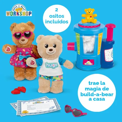 Miniatura 2 de Estación de relleno de juguetes Build-A-Bear Workshop de Casdon Estación en casa para niños de 3 años en adelante Rellena, viste y abraza amigos