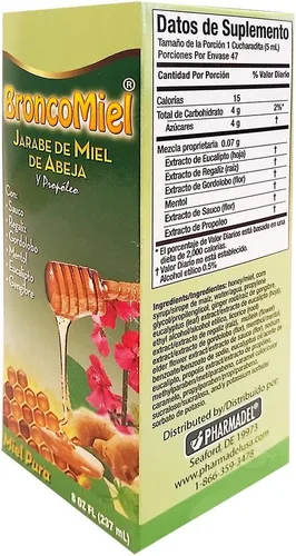 Miniatura 2 de HGB BroncoMiel Jarabe de 8 onzas - Jarabe con Miel (paquete de 1)