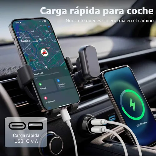 Miniatura 4 de LIONO Rastreador y cargador GPS para automóvil con batería recargable incorporada, rastreador GPS para vehículos, rastreador oculto para automóvil