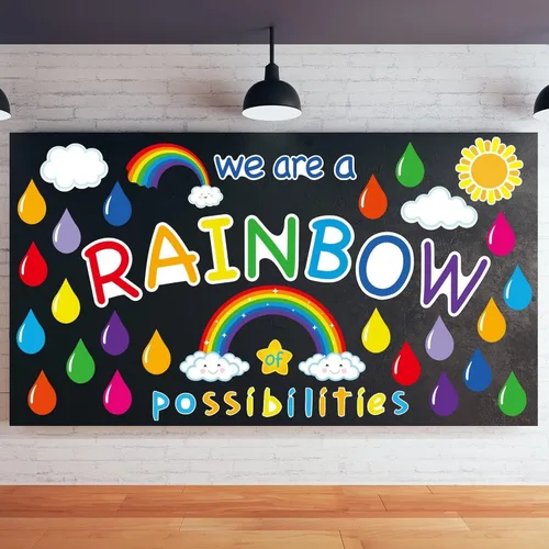 Miniatura 12 de Juntos Podemos Cambiar el Mundo - Juego de Tableros de Anuncios para el Aula, Decoraciones de Regreso a la Escuela, Tablero de Anuncios Manos