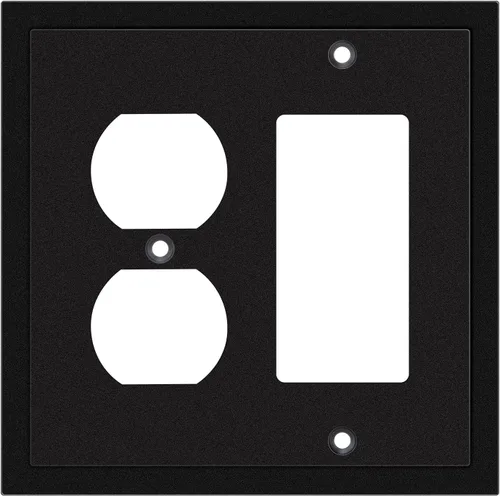 Miniatura 86 de Henne Bery Placa decorativa de pared con borde moderno, tapa de tomacorriente para cubrir enchufe, aleación de zinc maciza duradera