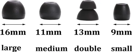 Miniatura 2 de Juego de almohadillas de silicona de repuesto para auriculares inalámbricos Powerbeats Pro Beats, 4 pares (negro)