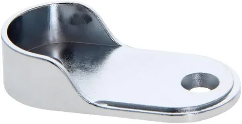 Miniatura 13 de MroMax Soporte ovalado de aleación de zinc para barra de armario, soporte de brida para barra de armario, diámetro interior de 0.650 in, paquete