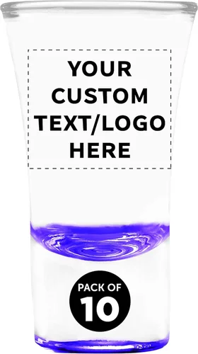 Miniatura 16 de Lord Shooter - Vasos de chupito grabados personalizados de 1.75 onzas, paquete de 10/50/100, texto personalizado, logotipo, fiesta de cumpleaños