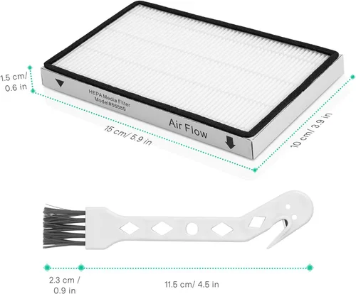Miniatura 3 de 53295 EF-1 Filtro de medios HEPA para Kenmore 86889, 20-86889, 40324, 53295 Filtro de aire de escape para aspiradoras verticales y aspiradoras
