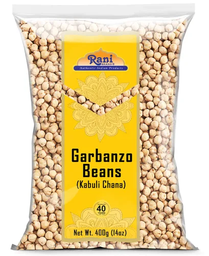 Miniatura 14 de Garbanzos Rani (Kabuli Chana) 128 onzas (8 libras) 3.63kg x paquete de 5 (total de 40 libras) a granel ~ Todo natural Vegano Sin gluten Sin