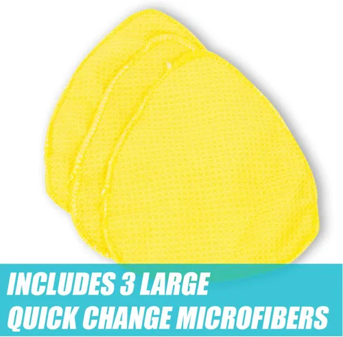 Miniatura 4 de Invisible Glass 95164 Herramienta Reach & Clean para ventanas y parabrisas Wet-Dry Pro, mango extensible y paño de microfibra lavable reutilizable