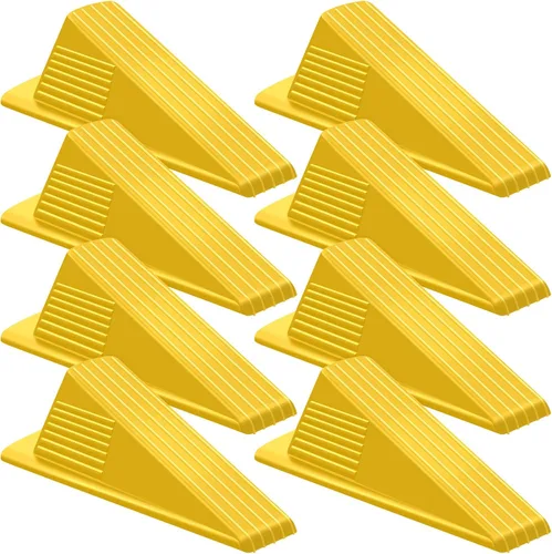 Miniatura 13 de Frienda 4 Piezas Topes de Puerta Jumbo Resistentes Tope de Puerta Alto hasta 2 pulgadas Cuña Alta TPR Cuña Grande Apilable Gran Tope de Goma
