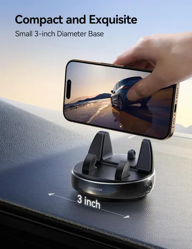 Miniatura 2 de JOYROOM Soporte de teléfono para automóvil, ajustable en 360° y evita el deslumbramiento del sol, soporte de teléfono para automóvil, diseño