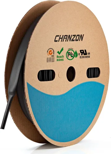 Miniatura 74 de Chanzon - Tubo termorretráctil de relación 3:1, 1-1/4" (30mm), grado marino, con revestimiento adhesivo impermeable, rollo de 4 pies
