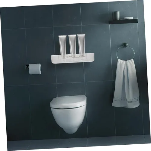 Miniatura 3 de Veemoon Estante de almacenamiento montado en la pared, estante adhesivo para baño, soporte para artículos de ducha, no requiere agujero, ahorro