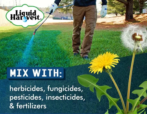 Miniatura 4 de Liquid Harvest Lazer Blue – 32 onzas – Indicador de patrón de pulverización concentrado – Tinte perfecto para marcar malezas/fertilizantes
