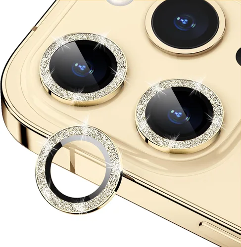 Miniatura 87 de Protector de Lente de Cámara Bling para iPhone 17 Pro / 17 Pro Max, Anillo de Metal con Diamante Individual con Dureza 9H, Protector de Pantalla