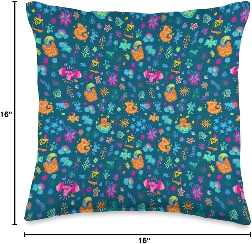 Miniatura 4 de Disney Encanto Madrigal Family - Almohada con estampado mágico, 16.0 x 16.0 in, multicolor