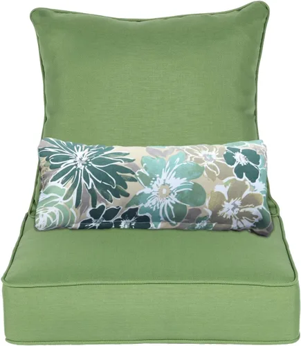 Miniatura 15 de Aoodor Cojín para silla de exterior, 22 x 24 pulgadas, resistente al agua, resistente a la decoloración, cojines de asiento de patio con funda