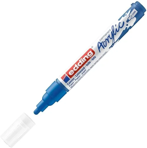 Miniatura 35 de edding 5100 Medium Grey-1 Punta redonda impermeable de 0.079-0.118 in, pintura acrílica para dibujar sobre lienzo, papel de arte y marcadores