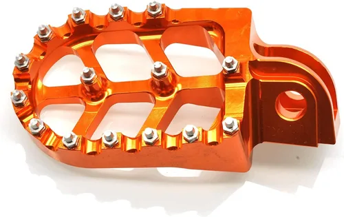 Miniatura 7 de MZS Estriberas para Moto de Cross, 2001-2018 Estribo de Motocicleta Adventure MX Pedal CNC Naranja Compatible con Modelos 65 85 125 150 200 250 300
