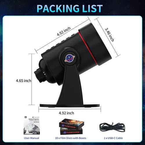 Miniatura 9 de Proyector de galaxia [ruido blanco] con máquina de sonido, 28 sonidos relajantes, función de memoria, temporizador para dormir, luz de estrellas
