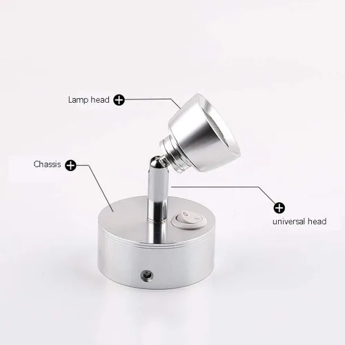 Miniatura 2 de Luz de lectura montada en la pared, lámpara de pared LED simple y creativa para hotel, habitación de invitados, dormitorio, focos de mesita