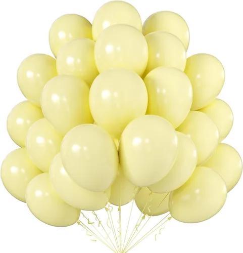 Miniatura 69 de KALOR Globos dorados champagne, 100 piezas de 5 pulgadas de globos mini de látex mate para arco de guirnalda de globos, decoración de cumpleaños