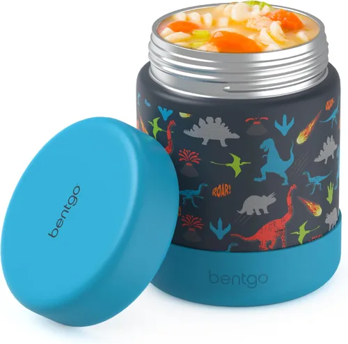 Miniatura 10 de Bentgo Kids Tarro de Comida de Acero Inoxidable - Contenedor de Alimentos Calientes o Fríos de 11oz a Prueba de Fugas con Doble Aislamiento