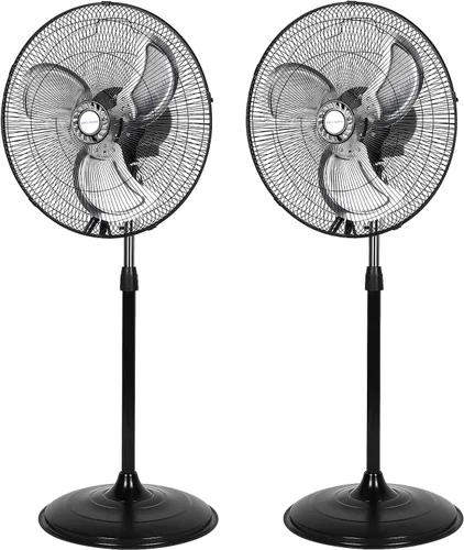 BILT HARD 3850 CFM Ventilador oscilante de pedestal de alta velocidad de 18 pulgadas, ventilador de pie industrial de 3 velocidades con aspas de