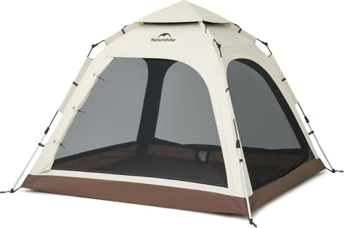 Naturehike Upgraded Ango 3-4 Person Blackout Tent,Instant Pop up Tents for Camping, Waterproof Anti-UV Camping Tent