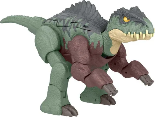 Mattel Jurassic World Fierce Changers - Figura de acción de dinosaurio 2 en 1, juguete de estiramiento masivo que se transforma de Nasutoceratops a