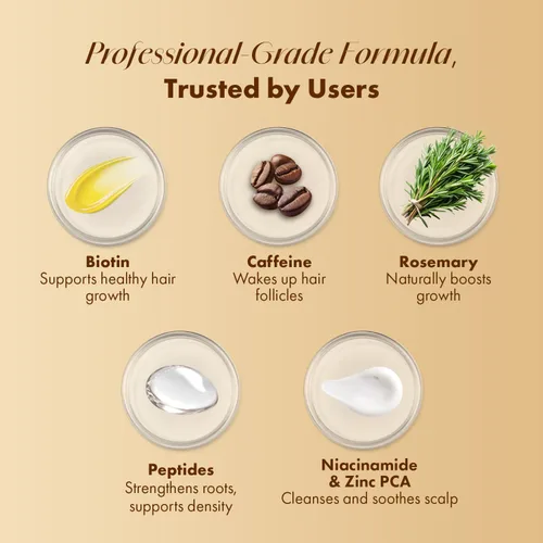 Miniatura 4 de Tratamiento del cuero cabelludo con suero para el crecimiento del cabello: suero para el cuero cabelludo con romero, multipéptido y cafeína