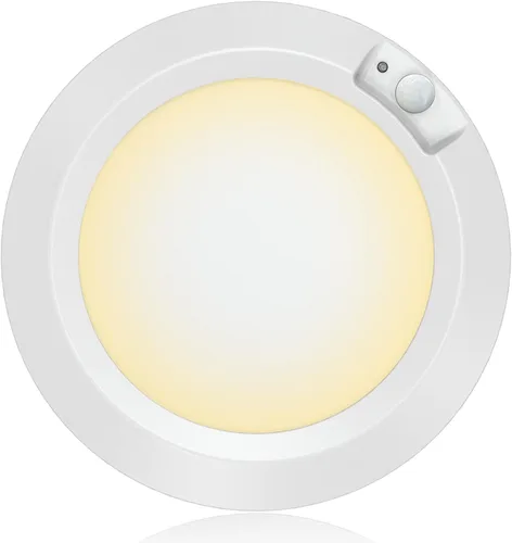 Miniatura 10 de Luces LED de armario con sensor de movimiento para interiores, funciona con pilas, 210LM 6000K, blanco frío para lavandería, escalera, pasillo