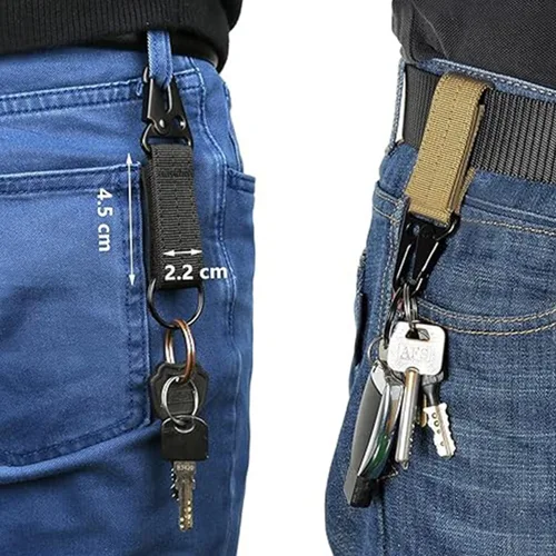 Miniatura 6 de AngelReally Quick Release Tactical Belt for Men, Military Style Nylon Web Belt Accessories with Quick-Release Waistband