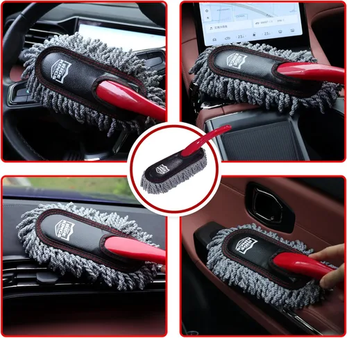 Miniatura 3 de Kit de Detalles de Coche RIDE KINGS - 3 Paquetes: Plumero de Coche, Cepillo de Limpieza Interior, Toallas de Microfibra Herramientas de Detalle