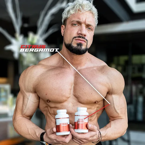 Miniatura 6 de Huge Supplements 100% puro extracto de bergamota cítrica 10:1 cápsulas – 1000 mg por porción – Apoya la digestión, el manejo del estrés y la salud