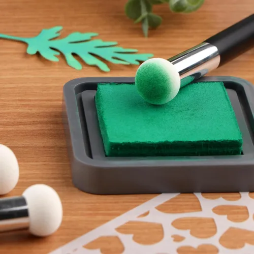 Miniatura 6 de 8 unids/sets de aplicador de tinta, punzonadores de papel para aplicación directa de tinta en proyectos de manualidades fácilmente, esponja de 8