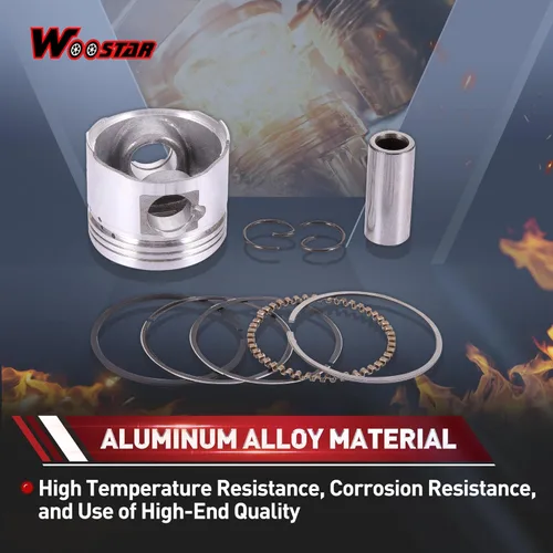 Miniatura 4 de WOOSTAR Kit de anillo de pistón de 1.535 in de repuesto para 49cc 50cc GY6 139QMB Taotao Baja Jonway ATV Scooter ciclomotor Dirt Pit Bike Go Kart