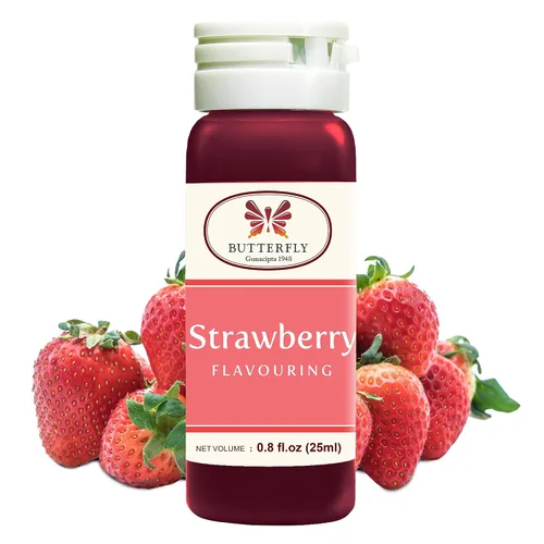 Miniatura 8 de Pasta de extracto aromatizante de mariposa, 0.8 fl oz, extracto de fresa y aromatizante para hornear, bebidas, matcha, postres (paquete de 1)