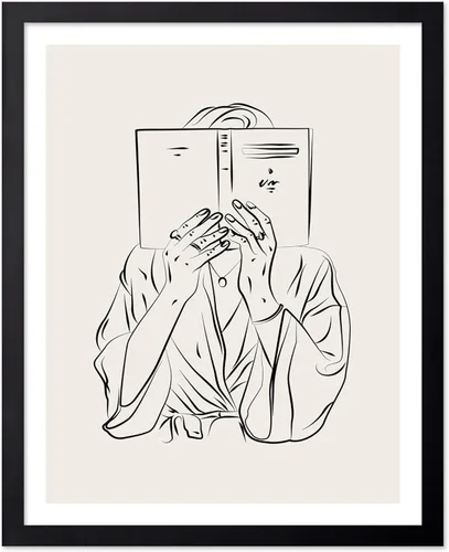 Miniatura 13 de Poster Master Póster de peonías – Estampado de flores retro – Ilustración floral – Ilustración en blanco y negro – Diseño de línea y abstracto
