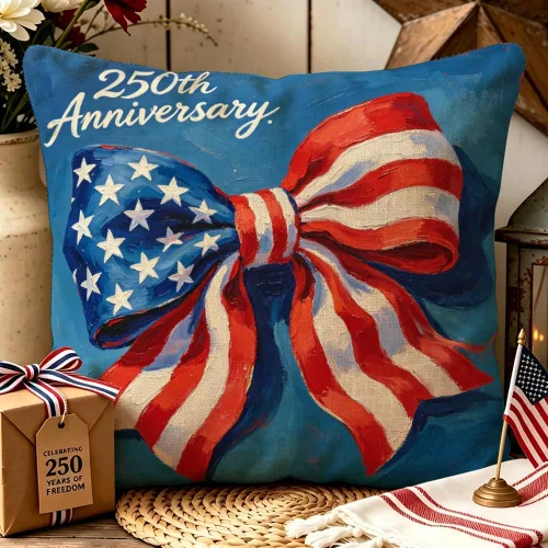 Miniatura 24 de ArogGeld Patriotic Pillow Covers 16x16 Inch 4th of July Dog Decorations America Flag Striped Star Throw Pillow Covers Personalized Funny 250th