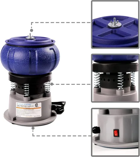 Miniatura 2 de Leegol Electric Vaso vibratorio de 5LB Pulido pequeñas piezas de metal