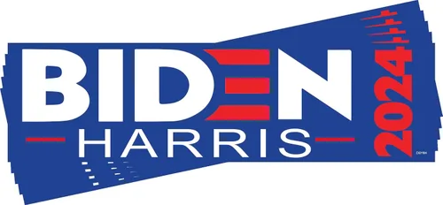 Miniatura 9 de Gear Tatz - Biden/Harris 2024 - Político, demócrata, liberal - Adhesivo para parachoques - 10 x 3 pulgadas - Fabricado profesionalmente