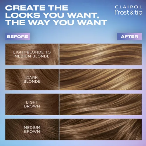 Miniatura 7 de Clairol Nice'n Easy Frost & Tip - Tinte para el cabello original, color rubio claro a castaño medio, paquete de 1 unidad