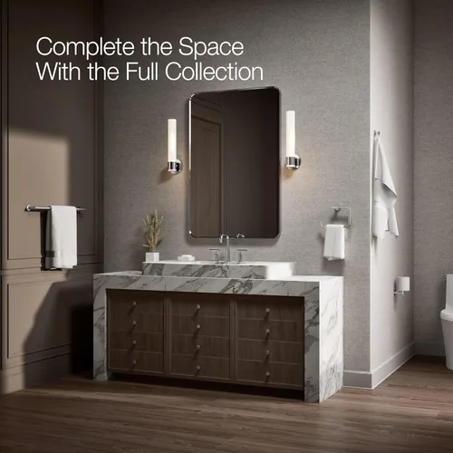Miniatura 5 de Kohler K14443-TT Purist Gancho para bata individual titanio vibrante
