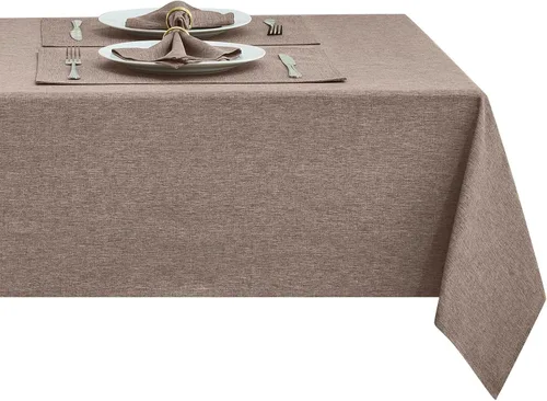 Miniatura 18 de Mantel rectangular de poliéster impermeable, resistente a las arrugas, lavable, mantel de tela diseño Jacquard