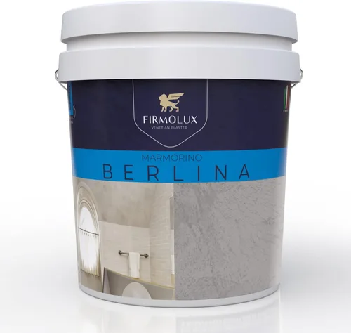 Marmorino Berlina - Yeso veneciano auténtico | Yeso suave | Fabricado en Italia con cal y mármol | Colores Oscuro|Negro (22) | Color: BM2112-40
