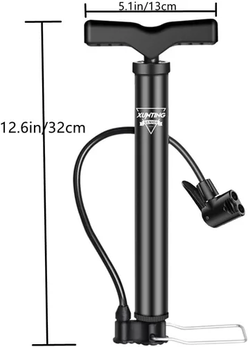 Miniatura 2 de Bomba de bola con aguja, boquilla y manguera de extensión para fútbol, baloncesto, voleibol, rugby, globo y otros inflables, bomba de bicicleta