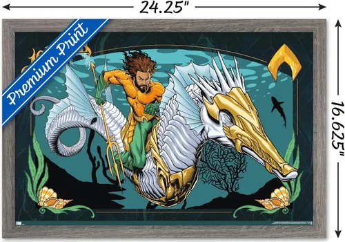 Miniatura 3 de Trends International DC Comics Movie Aquaman y el Reino Perdido - Póster de pared con ilustración de Aquaman, 14.72 x 22.37 pulgadas, versión