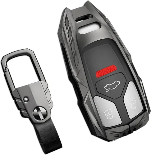 Miniatura 32 de Funda para llavero Nissan con llavero, elegante y duradera funda de protección de aleación de zinc compatible con Altima Maxima Rogue Armada
