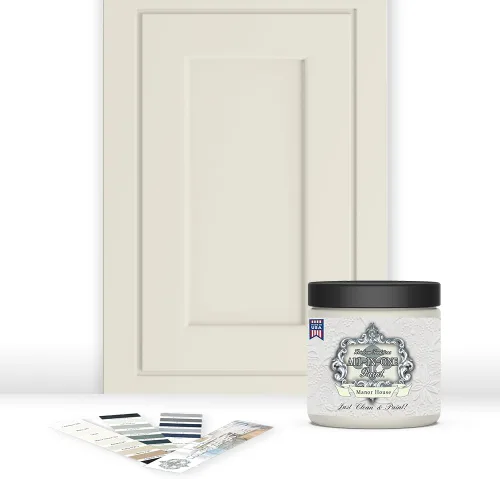 Miniatura 170 de Pintura TODO EN UNO, Abbey (gris cálido), Muestra de 8oz - Pintura duradera para gabinetes y muebles. Imprimación y capa superior incorporadas,