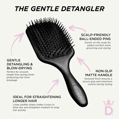 Miniatura 6 de Denman Gentle Paddle Hairbrush for Comfortable Detangling, Blowdrying and Styling